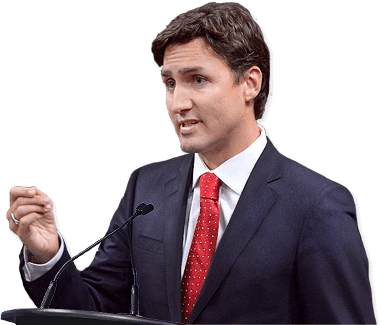 Bundestagswahl 2019 - Stephen Harper, Justin Trudeau, Thomas Muclair